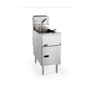 Pitco SG18-S Natural Gas 70-90 lb. Stainless Steel Floor Fryer - 140,000 BTU, Chefs Deal's