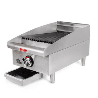 Star Max 6115RCBF Cool-to-the-touch stainless steel bullnose protects knobs and keeps work area comfortable,Chef's Deal