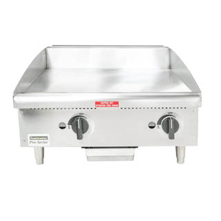 Toastmaster TMGM24 Manual griddle designed with 1/4 turn manual control and standing pilot, Chef's Deal