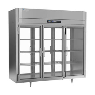 Victory RS-3D-S1-EW-PT-GD-HC Extra Wide Reach-In Pass-Thru Glass Door Refrigerator, Chef's Deal