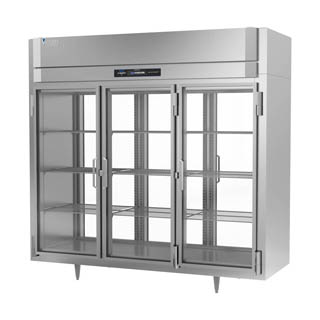 Victory RS-3D-S1-EW-PT-GD-HC Extra Wide Reach-In Pass-Thru Glass Door Refrigerator, Chef's Deal