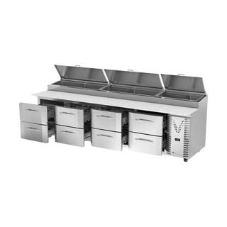 Victory VPPD119HC-8 Pizza Prep Table With Drawers, Chef's Deal