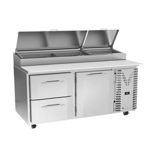 Victory VPPD67HC-2 Pizza Prep Table With Drawers, Chef's Deal