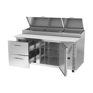 Victory VPPD67HC-2 Pizza Prep Table With Drawers, Chef's Deal