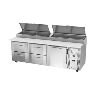 Victory VPPD93HC-4 Pizza Prep Table With Drawers, Chef's Deal