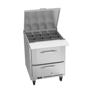 Victory VSPD27HC-12B-2 Sandwich Prep Refrigerator With Drawers, Chef's Deal