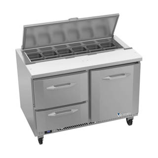 Victory VSPD48HC-12-2 Sandwich Prep Refrigerator With Drawers, Chef's Deal