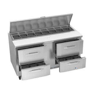 Victory VSPD60HC-16-4 Sandwich Prep Refrigerator With Drawers, Chef's Deal