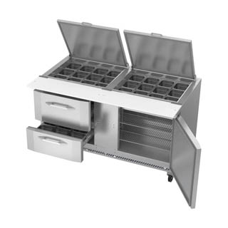 Victory VSPD60HC-24B-2 Sandwich Prep Refrigerator With Drawers, Chef's Deal