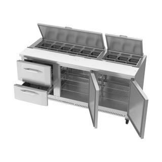 Victory VSPD72HC-18-2 Sandwich Prep Refrigerator With Drawers, Chef's Deal
