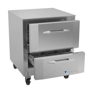 Victory VUFD27HC-2 UnderCounter Freezer With Drawers, Chef's Deal