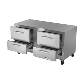 Victory VUFD60HC-4 UnderCounter Freezer With Drawers, Chef's Deal