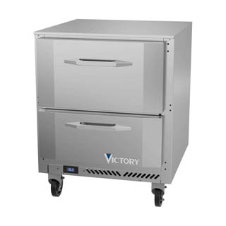 Victory VURD27HC-2 UnderCounter Refrigrator With Drawers, Chef's Deal
