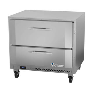 Victory VURD36HC-2 UnderCounter Refrigrator With Drawers, Chef's Deal