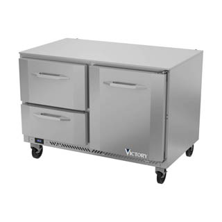 Victory VURD48HC-2 UnderCounter Refrigrator With Drawers, Chef's Deal