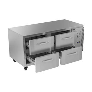 Victory VURD67HC-4 UnderCounter Refrigrator With Drawers, Chef's Deal
