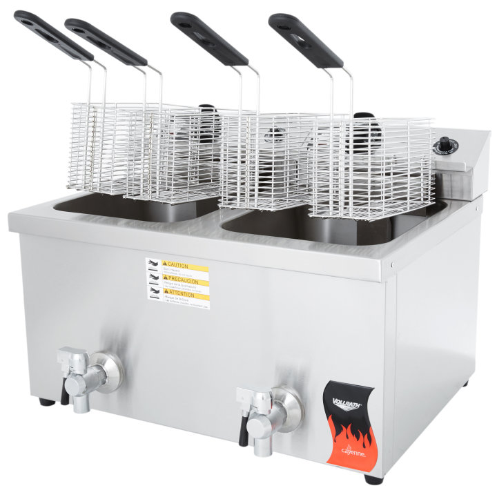 The Vollrath 40710 Cayenne Countertop Deep Fryer , Chef's Deal