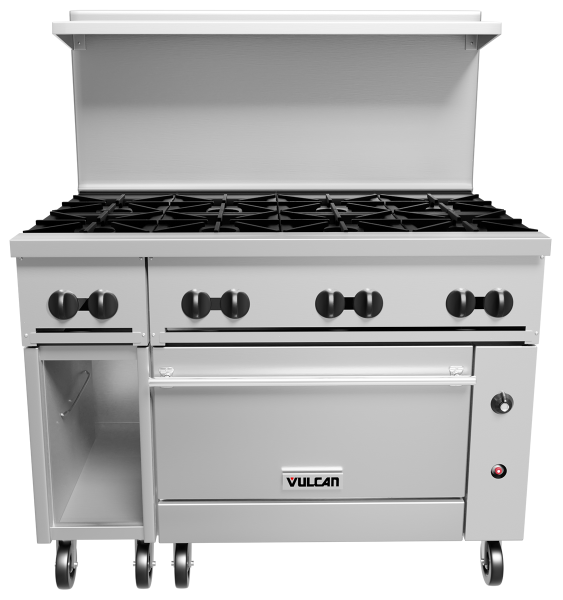 The Vulcan 48C-8B Endurance Series Gas Restaurant 8 Burners With Convection Oven, Chef's Deal