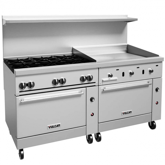 The Vulcan 72SS-6B36GT Endurance Series Gas Restaurant Range 6 Burners / 36 Griddle And 2
      Standart Ovens, Chef's Deal