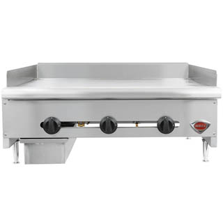 Wells HDG-3630G Natural Gas Heavy Duty 36 Countertop Griddle - 90,000 BTU, Chef's Deal