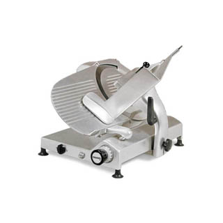 OMCAN GEAR-DRIVEN SLICERS WITH 0.35 HP
 - BLADE SIZE FROM 12”-14”