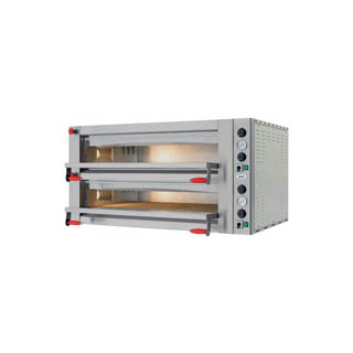 OMCAN PYRALIS SERIES PIZZA OVEN- SINGLE AND DOUBLE
CHAMBERS WITH MECHANICAL CONTROL
