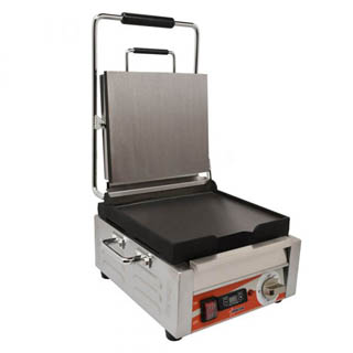 OMCAN 10” x 11” SMOOTH PANINI GRILL WITH TIMER