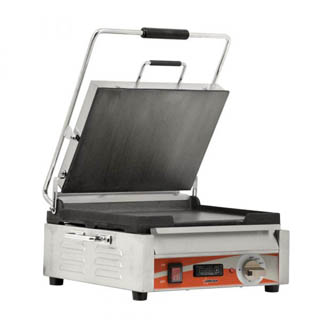OMCAN 12” x 15” SMOOTH PANINI GRILL WITH TIMER