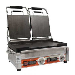 OMCAN 10” x 18” SMOOTH PANINI GRILL WITH TIMER