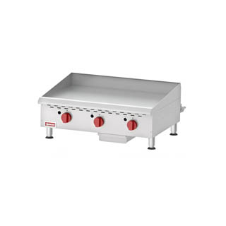 OMCAN COUNTERTOP STAINLESS STEEL GAS GRIDDLE WITH
THERMOSTATIC CONTROL