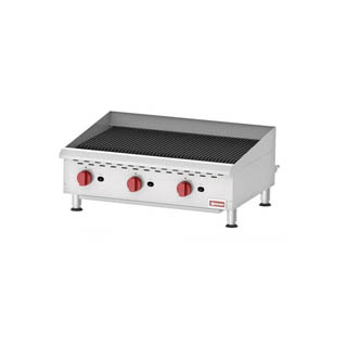 OMCAN COUNTERTOP STAINLESS STEEL GAS CHAR-BROILER