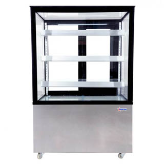 OMCAN 36-INCH SQUARE GLASS FLOOR
REFRIGERATED DISPLAY CASE