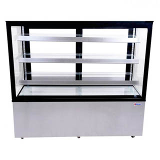 OMCAN 60-INCH SQUARE GLASS FLOOR
REFRIGERATED DISPLAY CASE