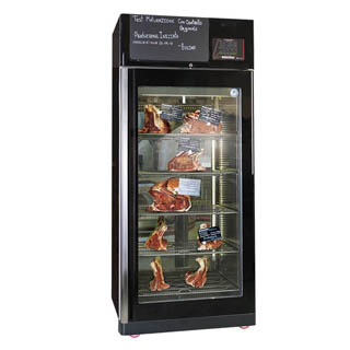 OMCAN MATURMEAT® 150KG CABINET WITH
CLIMATOUCH® AND FUMOTIC® – BLACK COLOR