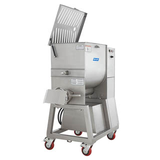 Pro-Cut KMG-32 Features 110lb hopper capacity with a pneumatic piston for safe operation, Chef's Deal'